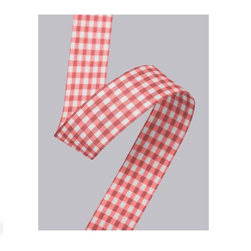 סרט משבצות 15 מ"מ - אדום