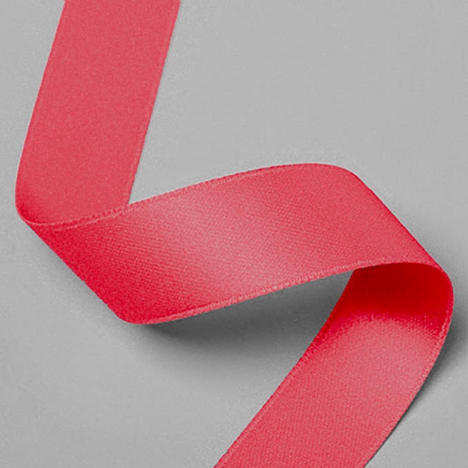 סרט סאטן 15 מ"מ - אדום ורוד