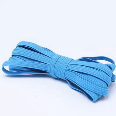 גומי שטוח תכלת - 6 מ"מ