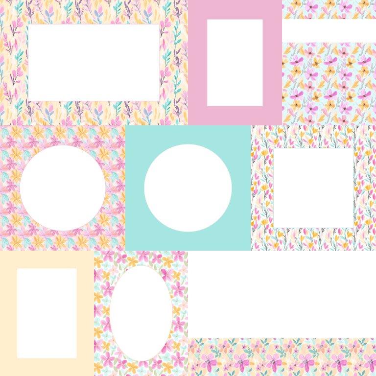 דף כרטיסיות - פריחה בפסטל - מכירה מוקדמת