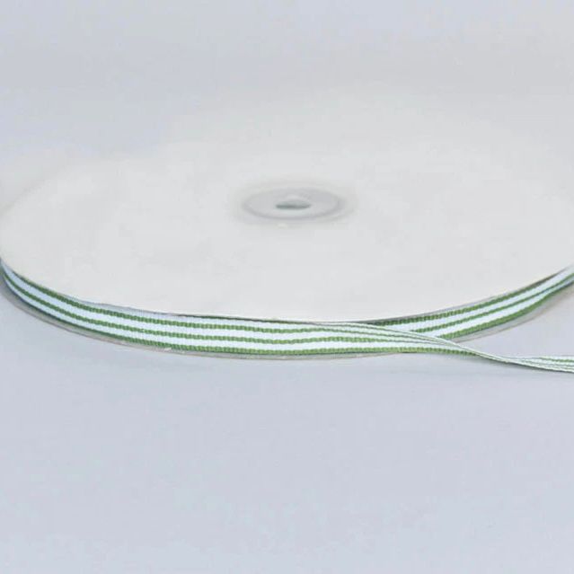 סרט ריבס פסים 1 ס"מ - ירוק זית