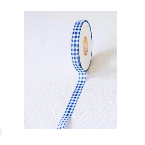 סרט משבצות גדולות 15 מ"מ - כחול