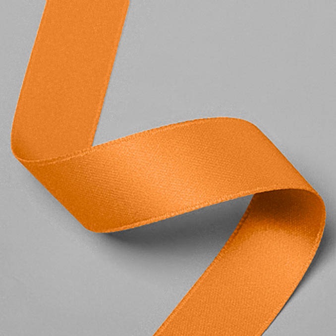 סרט סאטן 15 מ"מ - כתום