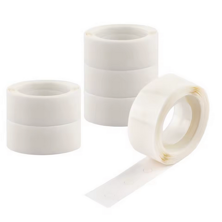 נקודות דבק דו צדדיות שקופות