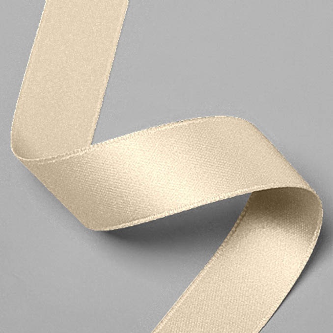 סרט סאטן 15 מ"מ - קרם