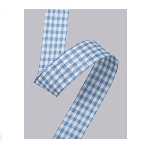 סרט משבצות 15 מ"מ - תכלת כחול